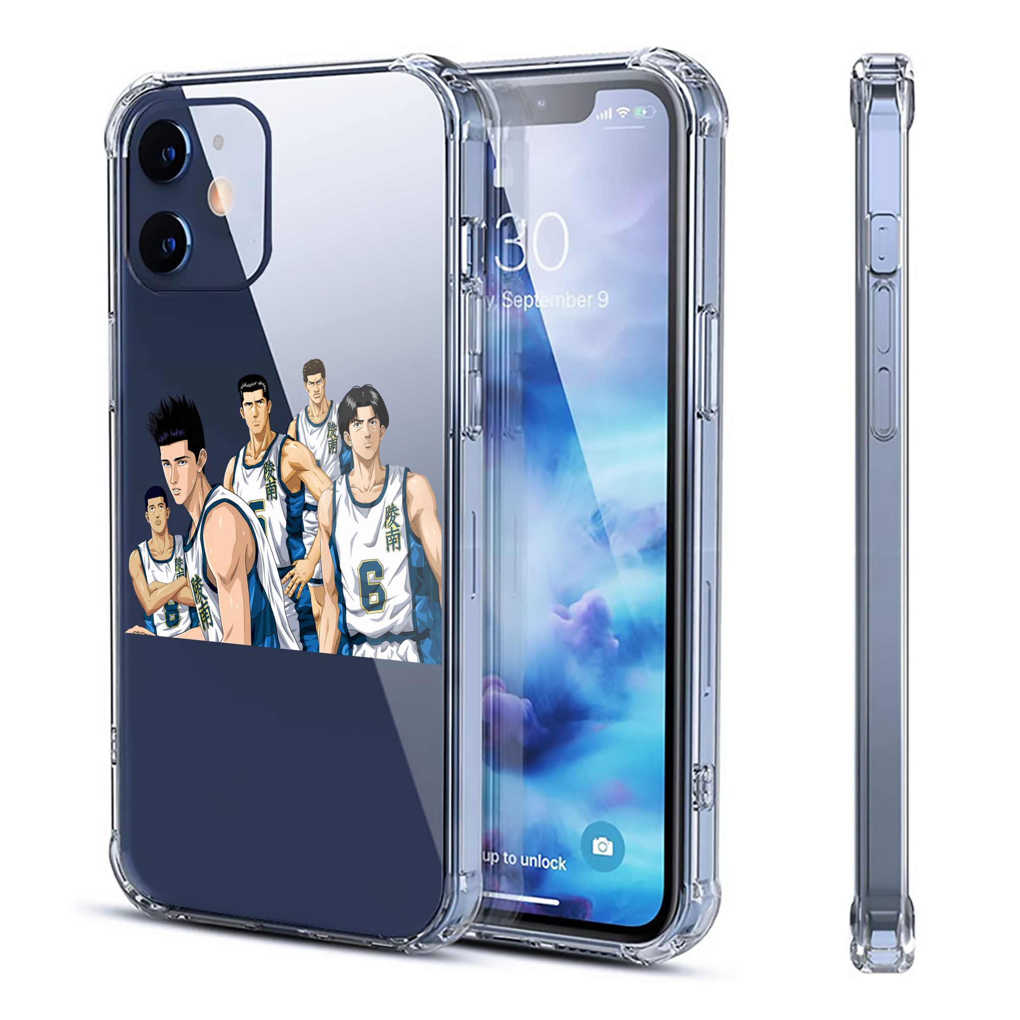 （画像用） SLAM DUNK／スラムダンク 【iPhone 12シリーズ対応】透明スマホケース（クリアソフトケース）